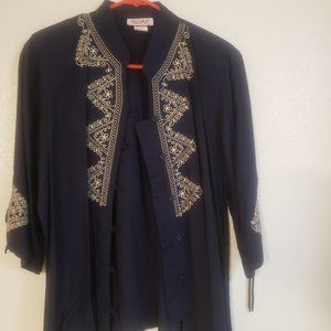 Navy blue blouse